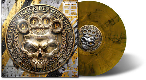 PRE-ORDER: Five Finger Death Punch "Legacy" LP (Indie Exclusive Amber Wave Vinyl)