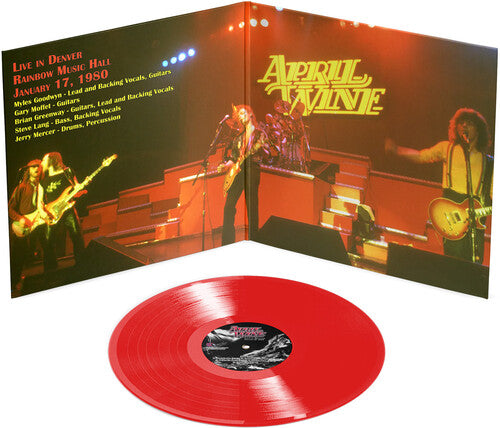 PRE-ORDER: April Wine "Live in Denver - January 17, 1980" 2xLP (Limited Edition Red Vinyl)