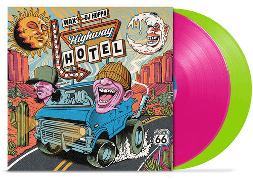 PRE-ORDER: Wax & DJ Hoppa "Highway Hotel" 2xLP (Pink & Green Vinyl)