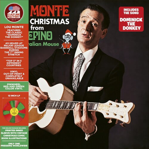 PRE-ORDER: Lou Monte "Merry Christmas from Pepino the Italian Mouse (Limited Deluxe Edition)" LP (Color Vinyl)