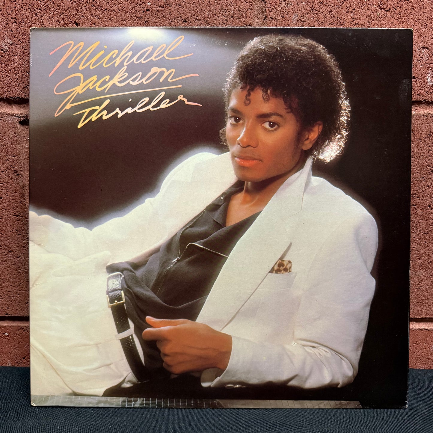 Used Vinyl: Michael Jackson Thriller "Thriller" LP (Misprint, Side 1 label has no text)