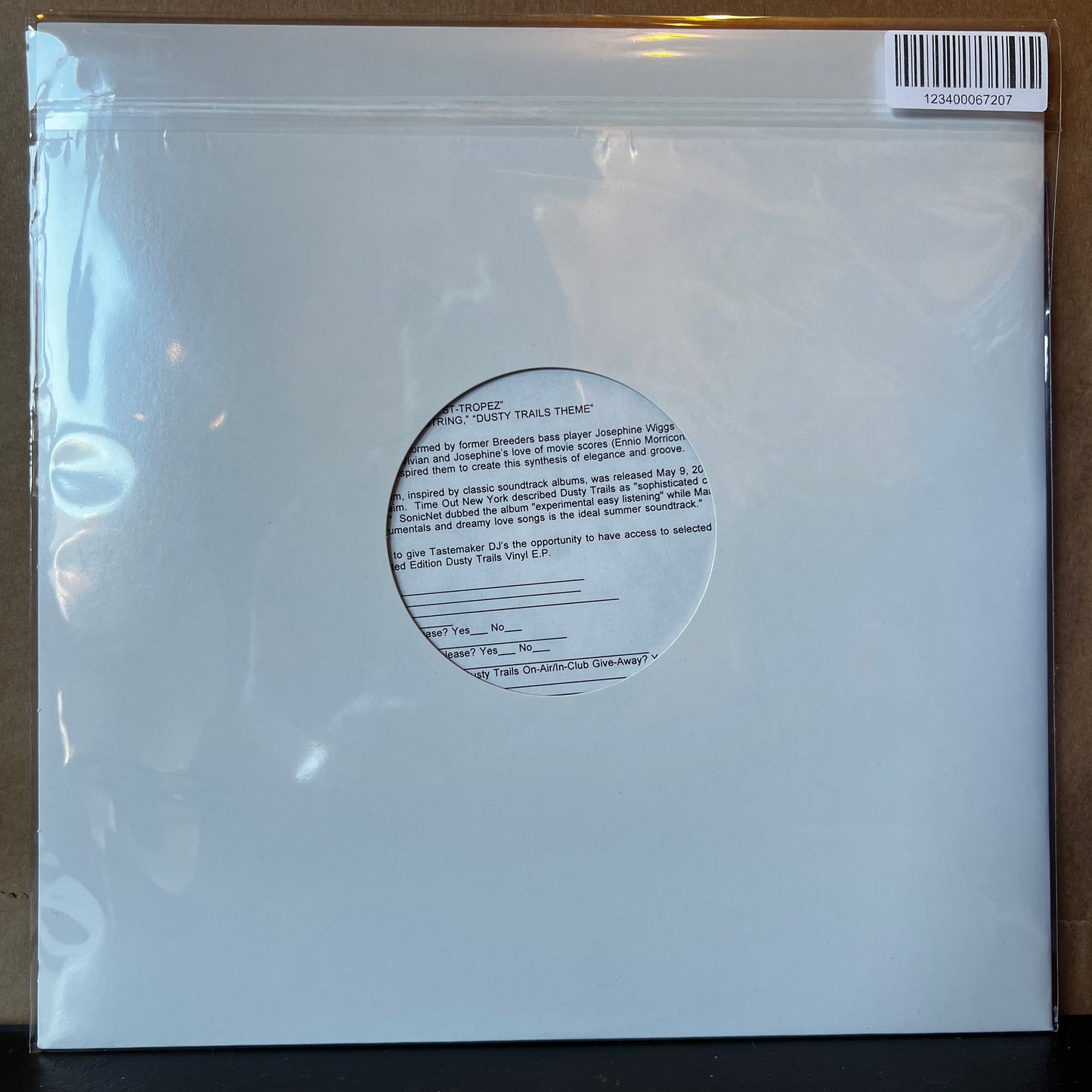 Used Vinyl: Dusty Trails "S/T" 12" (2000 Press - Yellow Vinyl)