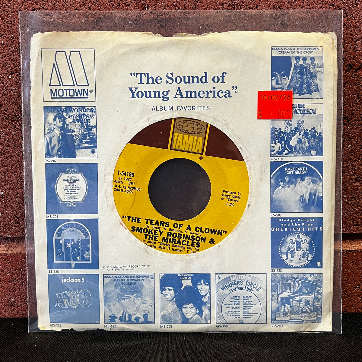 Used Vinyl: Smokey Robinson and the Miracles "Tears of a Clown" 7"