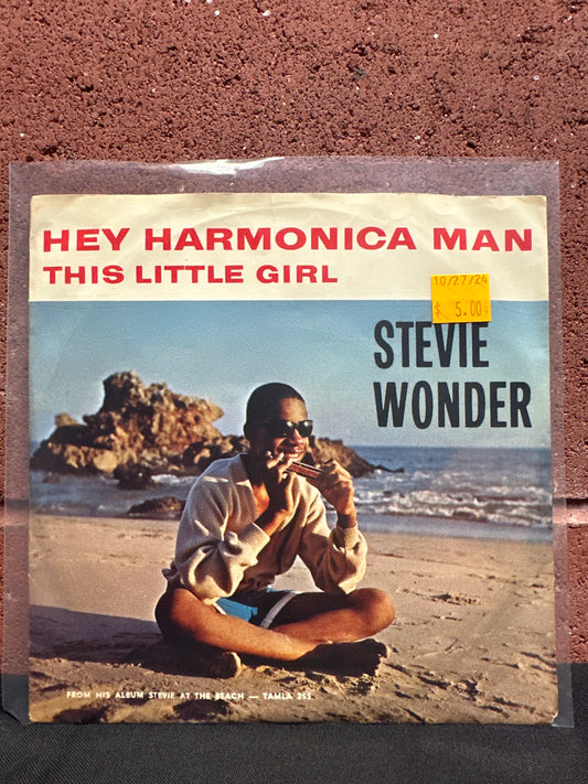 Used Vinyl:  Stevie Wonder ”Hey Harmonica Man” 7"