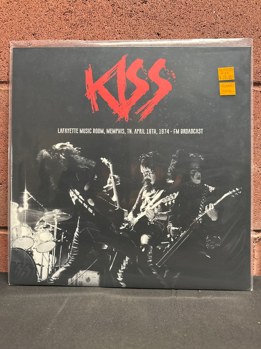 Used Vinyl:  Kiss ”Lafayette Music Room, Memphis, TN. April 18th, 1974 - FM Broadcast” LP (Clear vinyl)