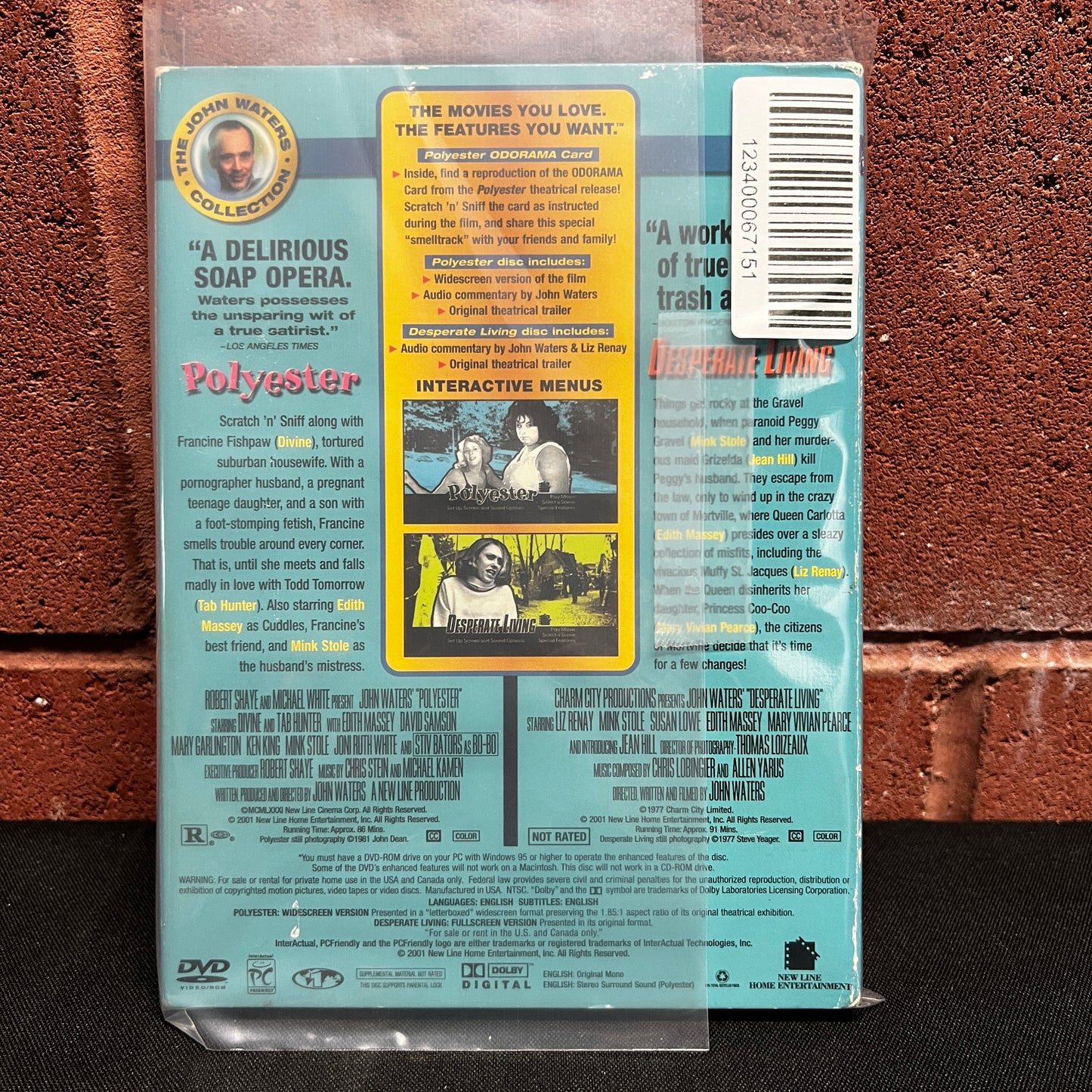 Used DVD: John Waters Collection #2 "Polyester / Desperate Living" 2xDVD