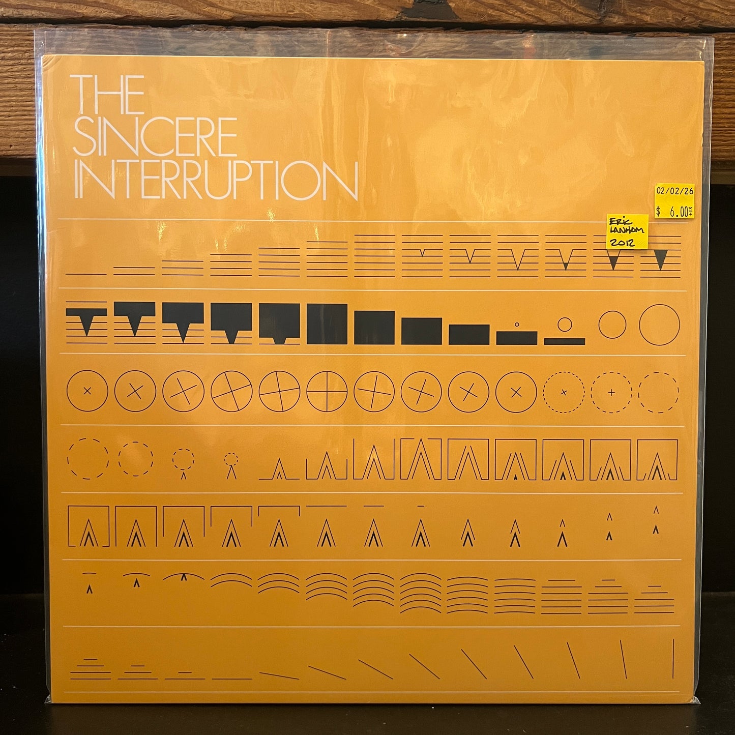 Used Vinyl: Eric Lanham "The Sincere Interruption" LP (2012 Aussie Press)