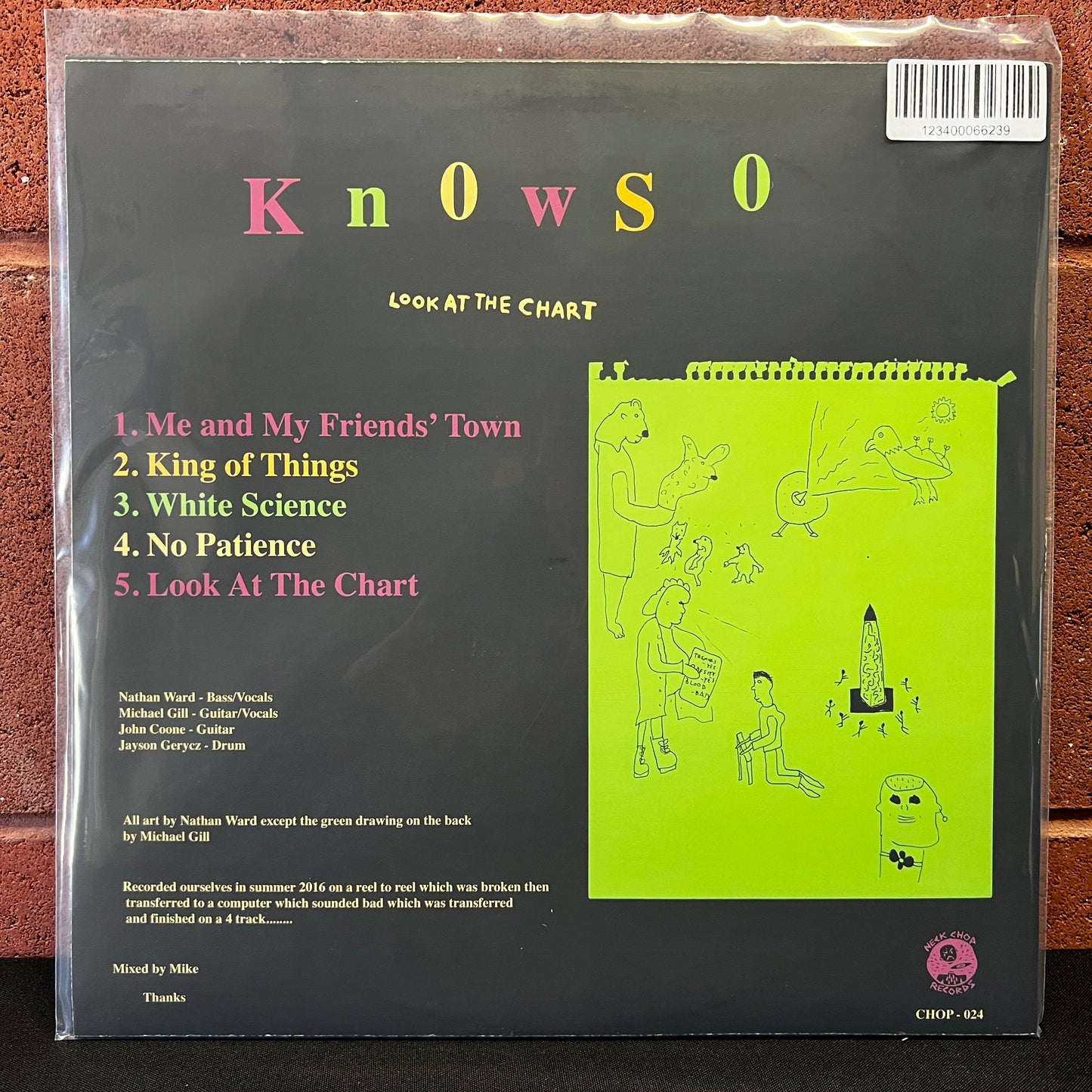Used Vinyl: Know So (Knowso) "Look At The Chart" 12" (2017 Press)