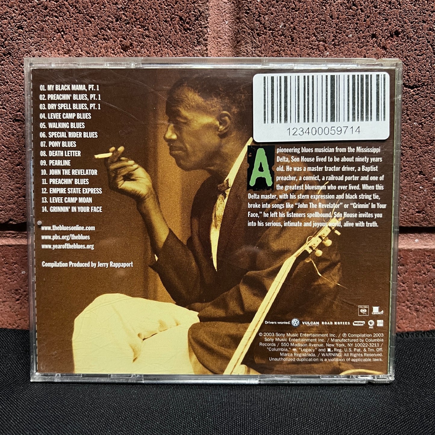 Used CD: Son House "Martin Scorsese Presents The Blues" CD