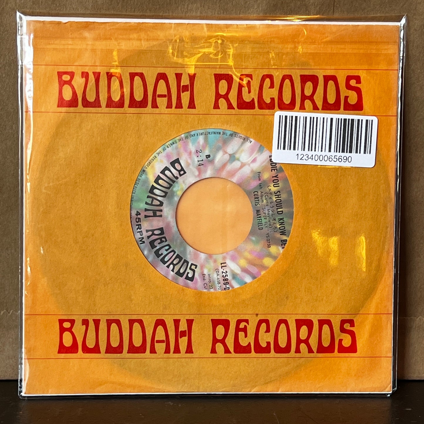 Used Vinyl: Curtis Mayfield "Super Fly / Eddie You Should Know Better" 7" (1972 Japanese Issue)