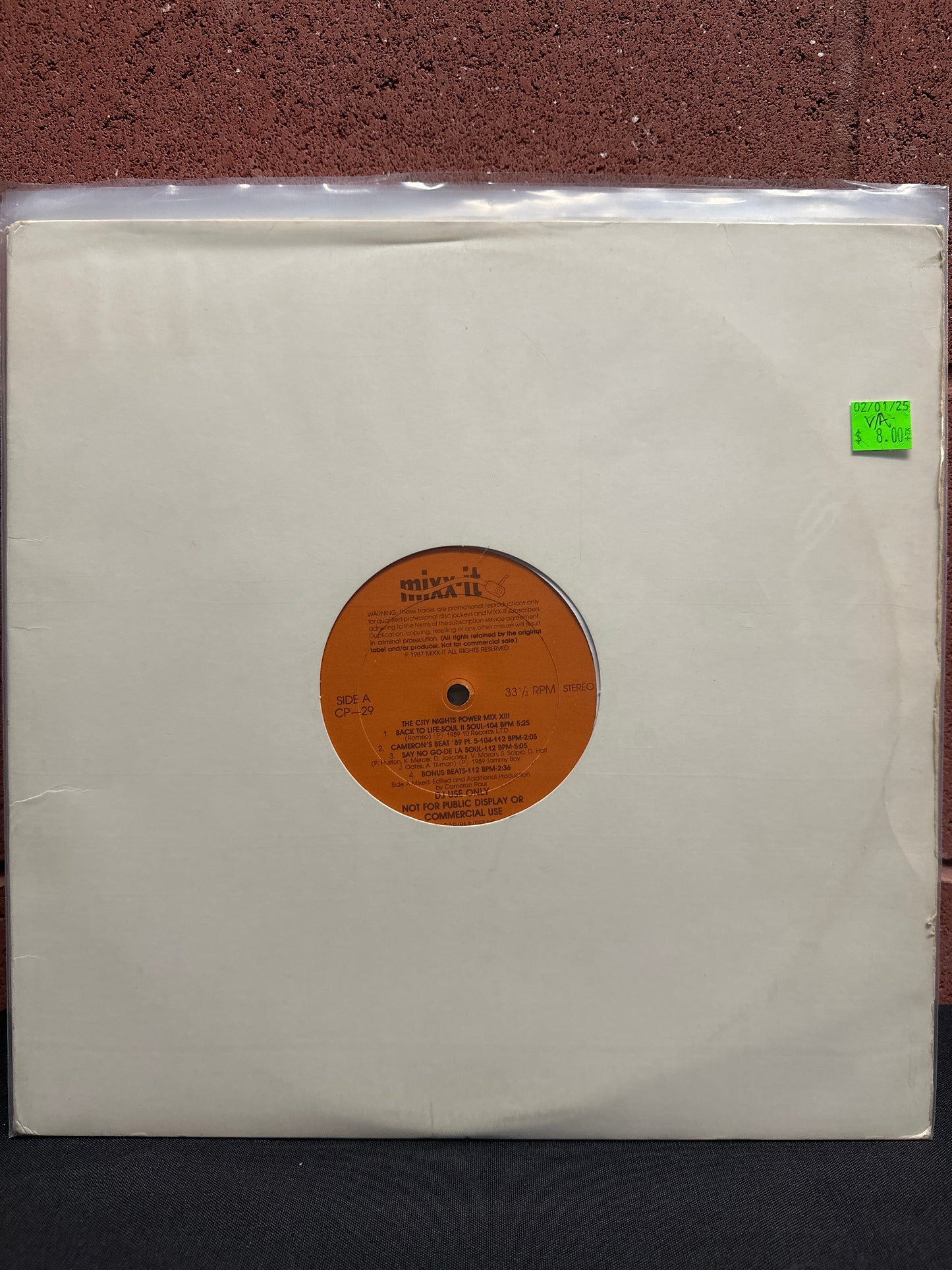 Used Vinyl: V/A - "Mixx-it 29" 12" (Promo)
