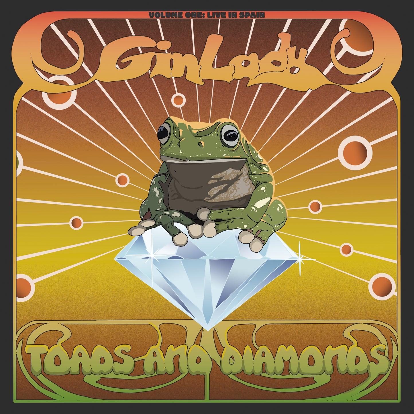 PRE-ORDER: Gin Lady "Toads & Diamonds Volume One: Live In Spain" LP (Jade Green Marbled)