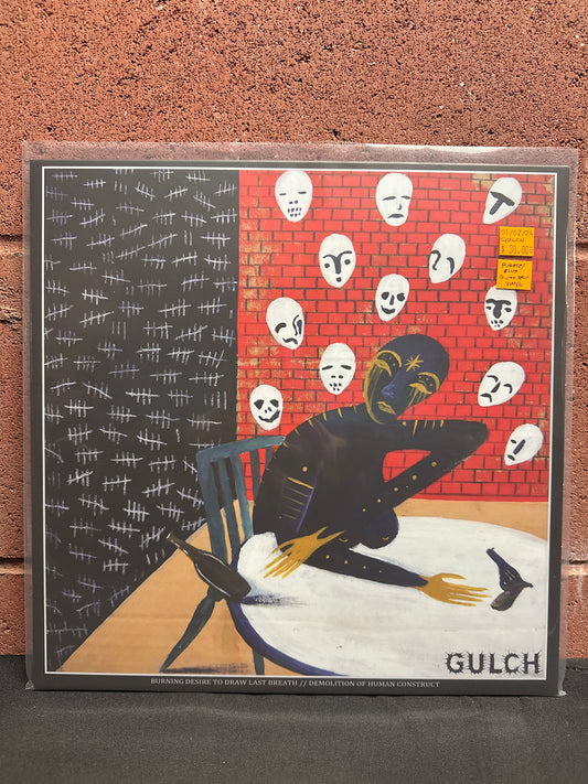 Used Vinyl: Gulch ”Burning Desire To Draw Last Breath // Demolition Of Human Construct” LP (Purple/Sea Blue Quad split vinyl)