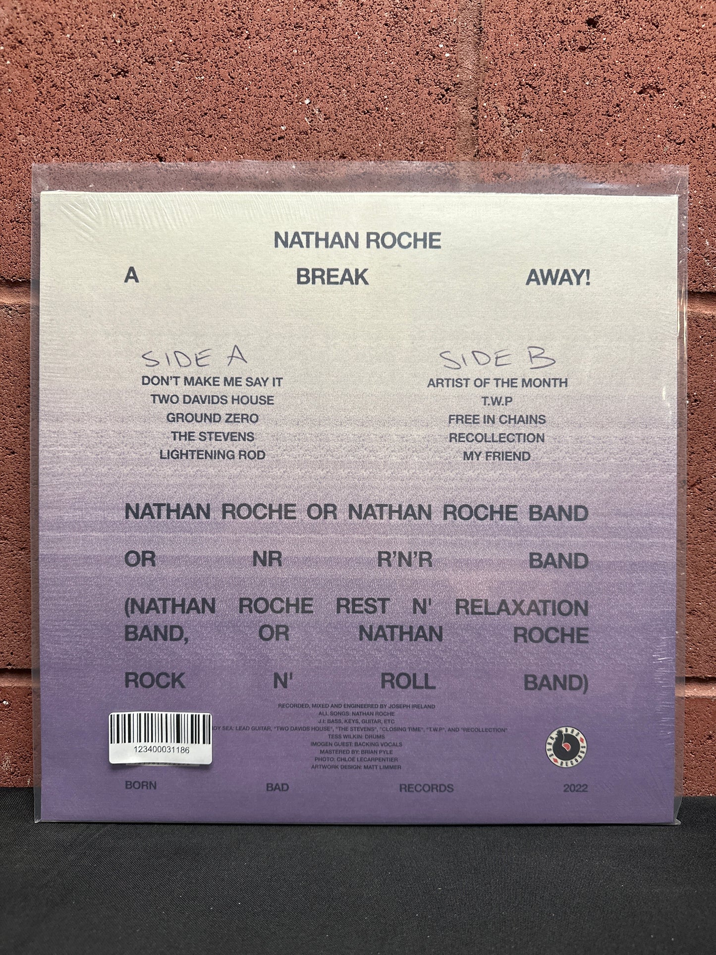 Used Vinyl:  Nathan Roche ”A Break Away!” LP