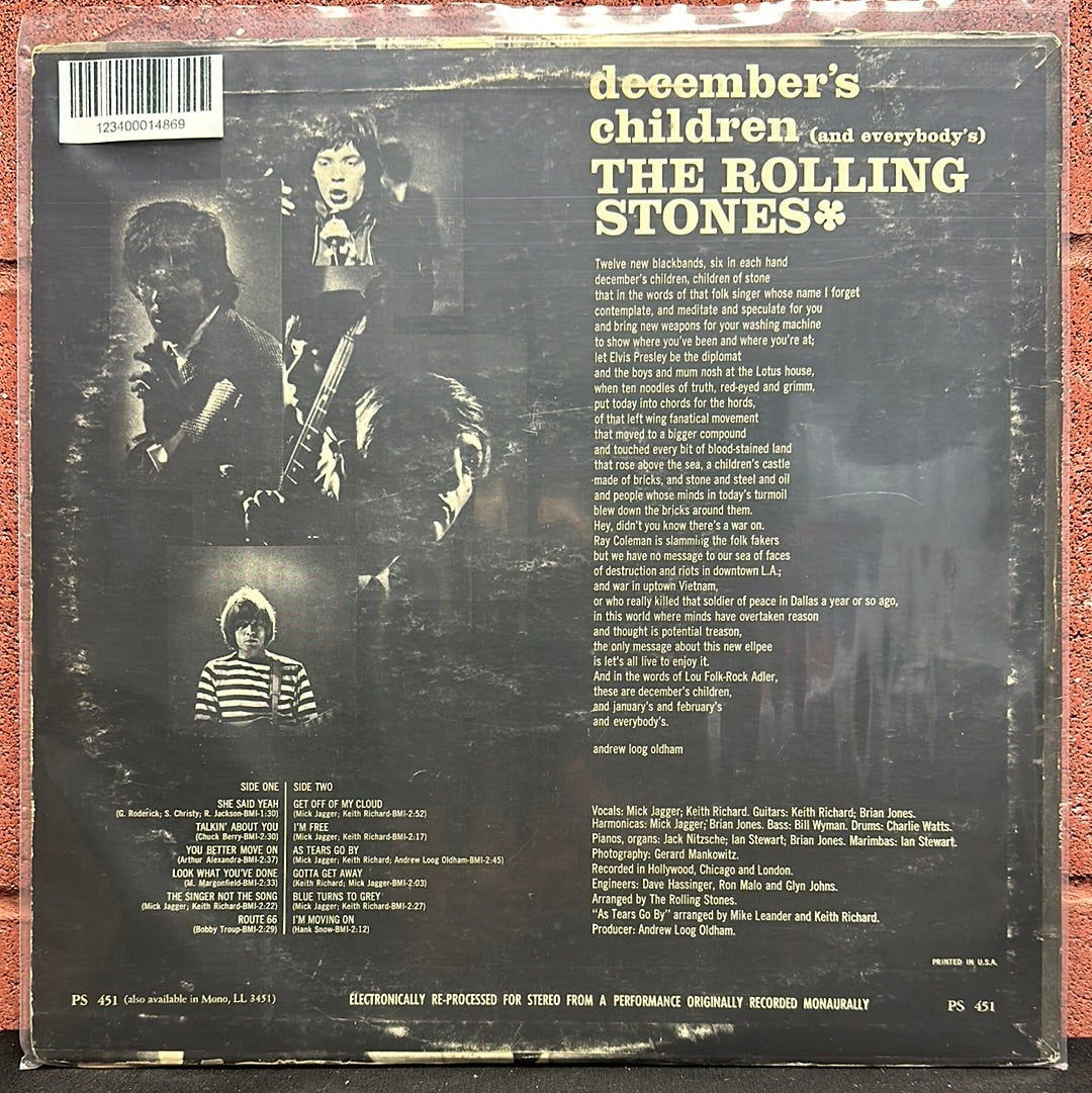 Used Vinyl:  The Rolling Stones ”December's Children (And Everybody's)” LP (Mono)