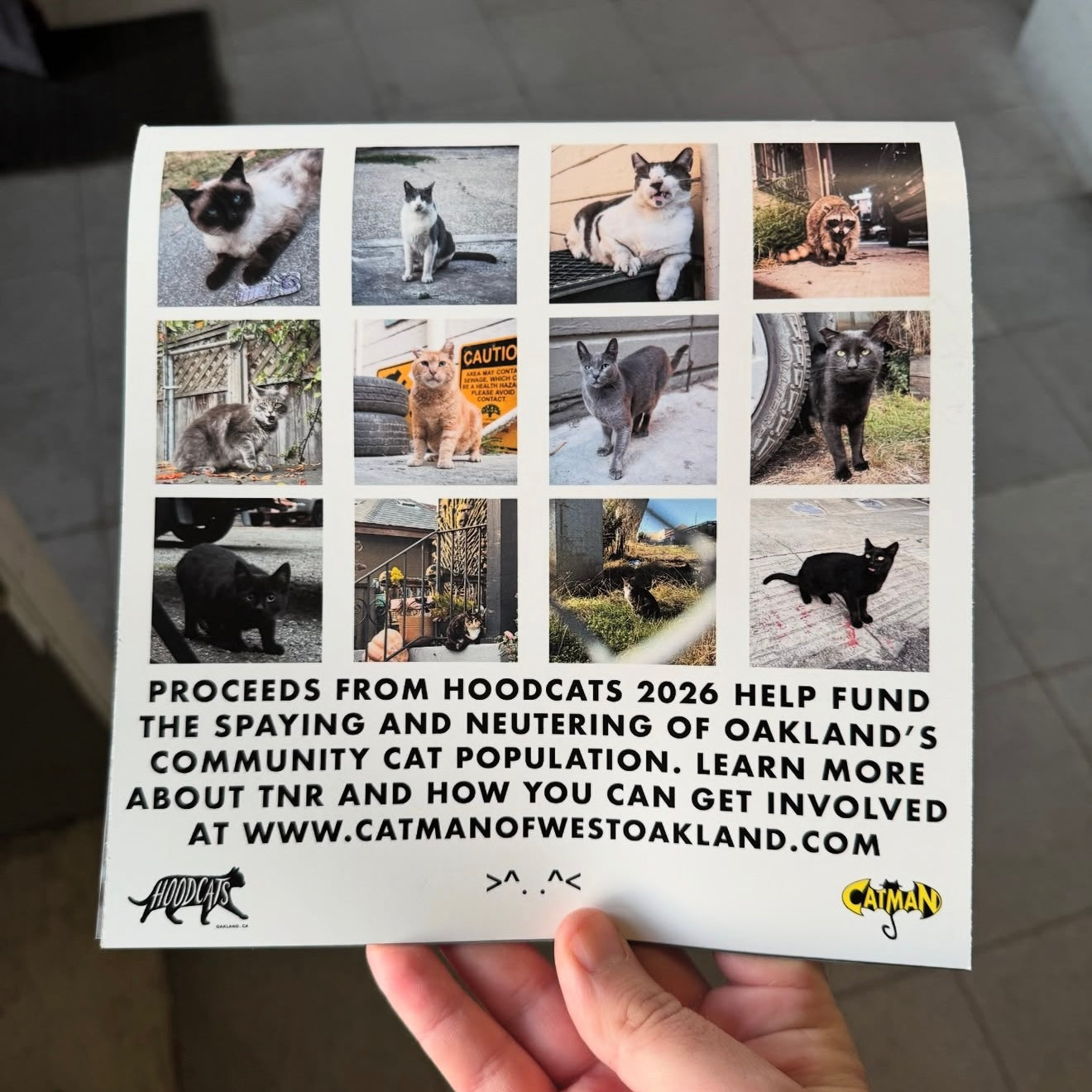 Hoodcats 2026: By Cat Man Of West Oakland Calendar