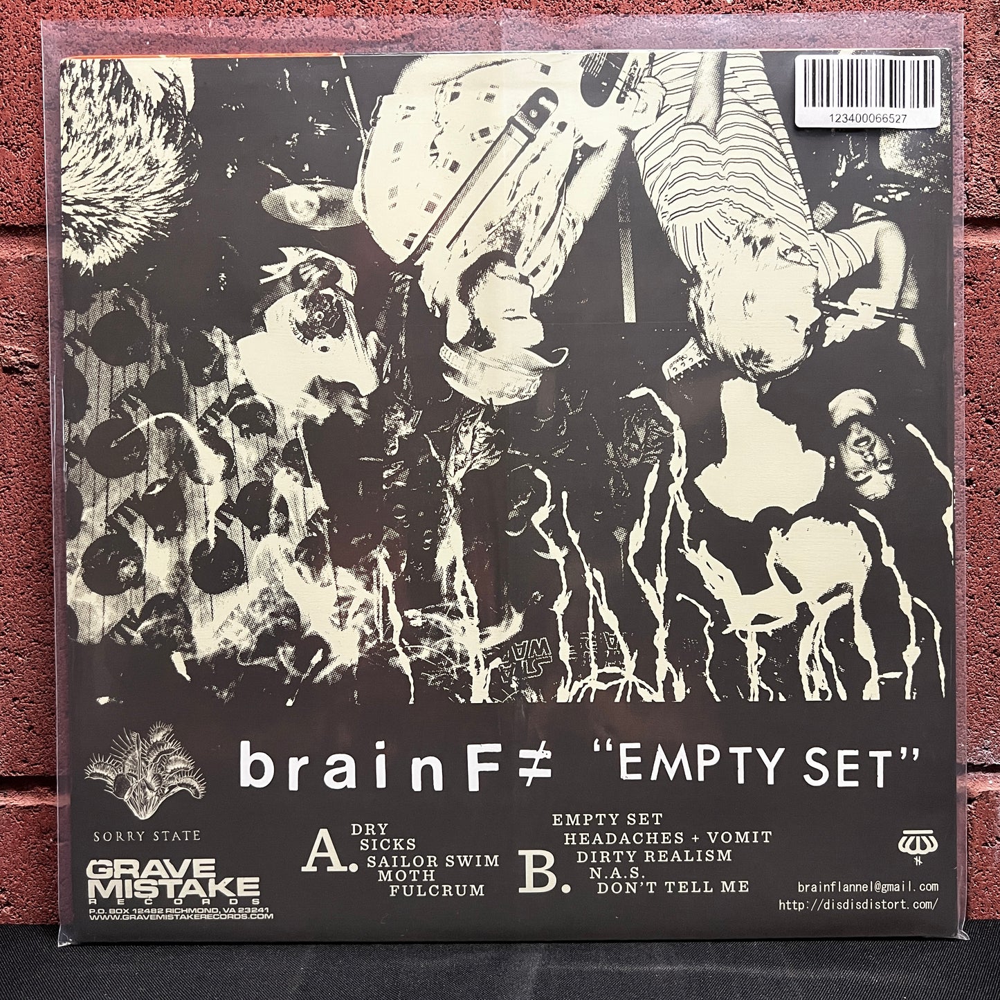 Used Vinyl: Brain F≠ (Brain Flannel) "Empty Set" LP (2014 Press)