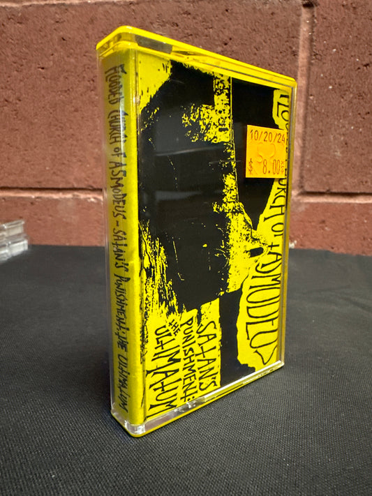 Used Cassette: Flooded Church of Asmodeus "Satan's Punishment: The Ultimatum" Tape