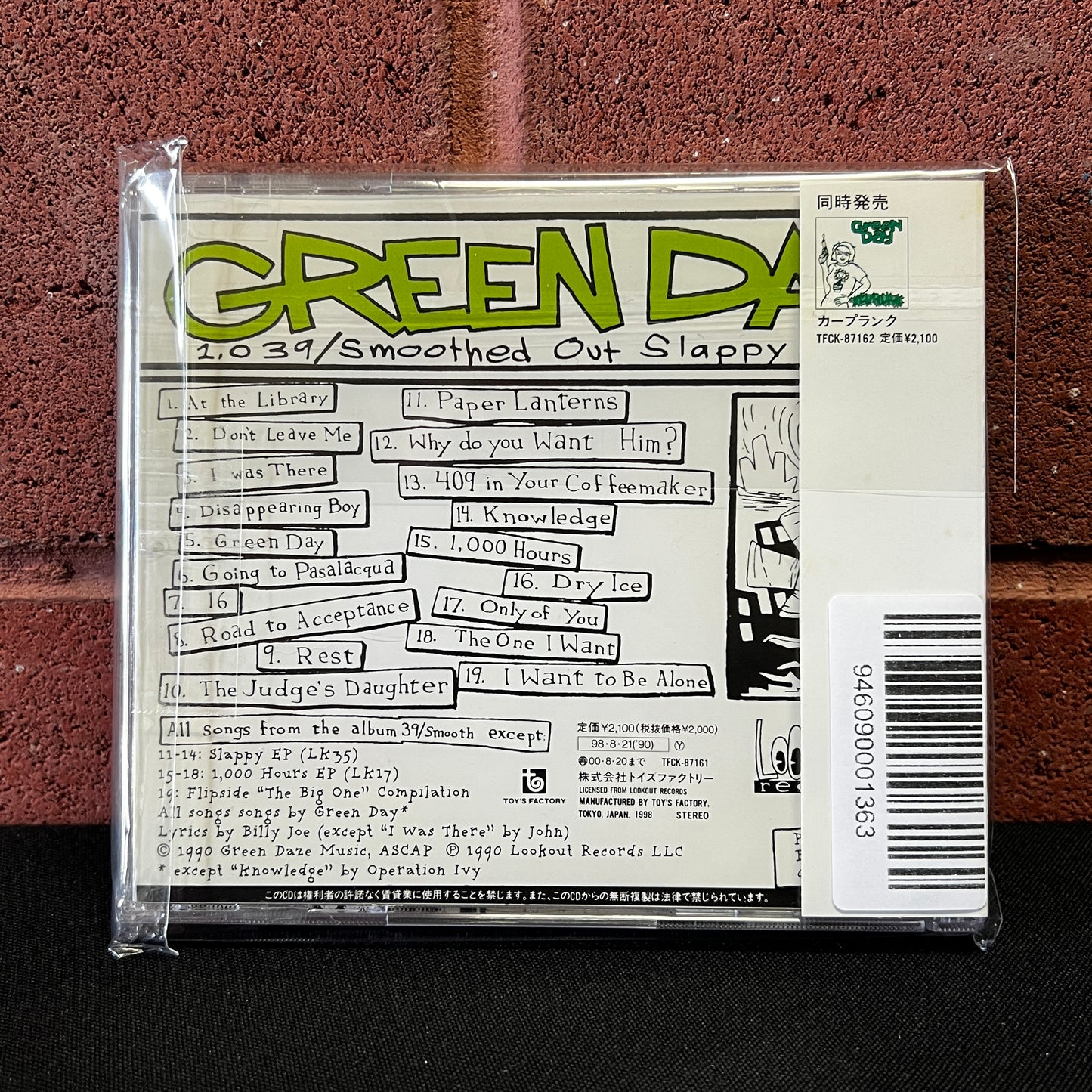 Used CD: Green Day "1,039/Smoothed Out Slappy Hours" CD (1998 Japanese Press)