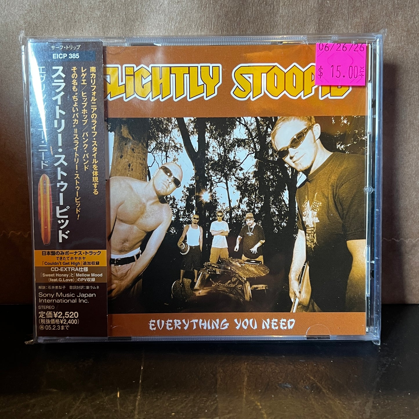 Used CD: Slightly Stoopid "Everything You Need" CD (2004 Japanese Press w/ Bonus Track)