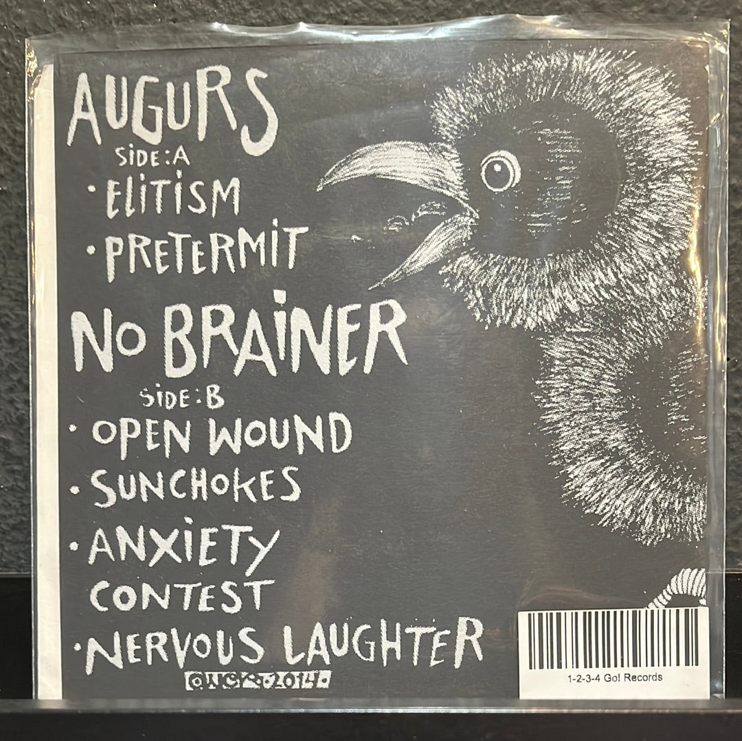 USED VINYL: Augurs / No Brainer “Augurs / No Brainer” 7" (Clear Blue w/ Smoke)