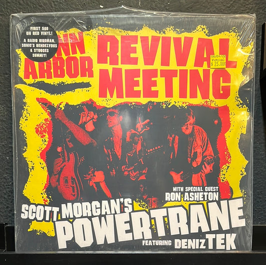 USED VINYL: Scott Morgan 's Powertrane "Ann Arbor Revival Meeting" 2xLP (Red Vinyl)