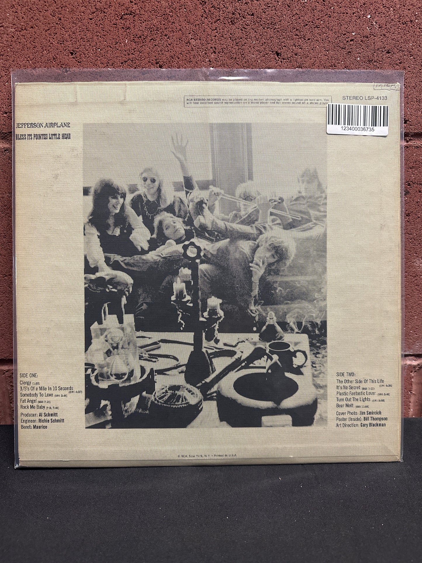 Used Vinyl:  Jefferson Airplane ”Bless Its Pointed Little Head” LP