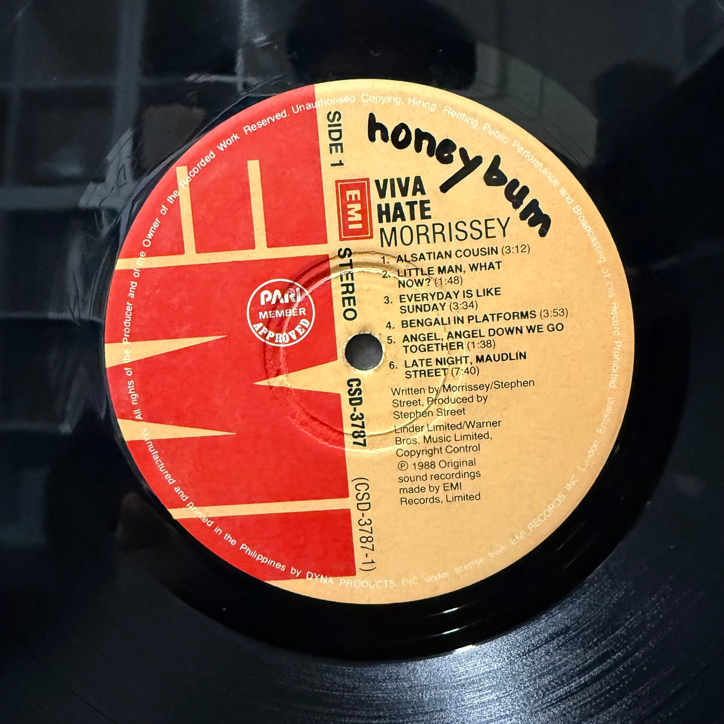 Used Vinyl: Morrissey "Viva Hate" LP (1988 Philippines In Shrink!)