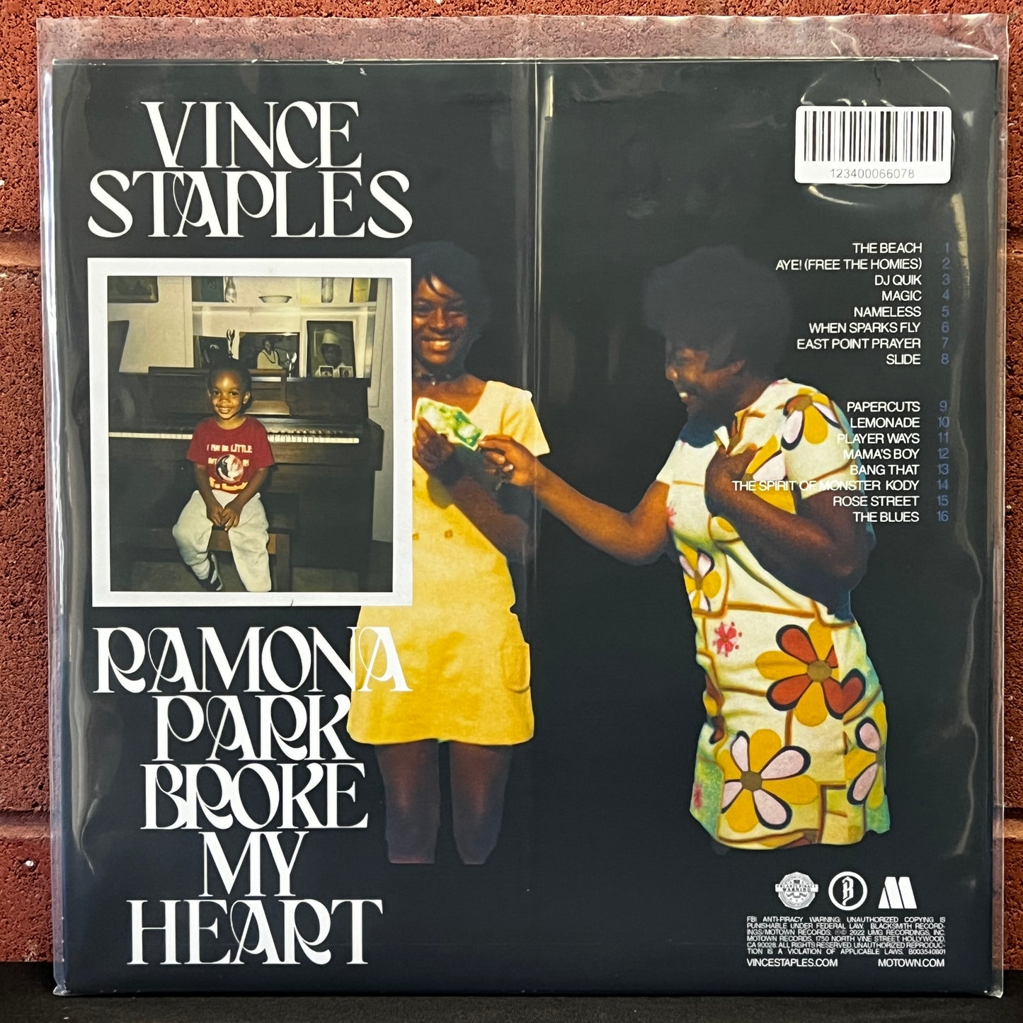 Used Vinyl: Vince Staples "Ramona Park Broke My Heart" LP (2022 Press)