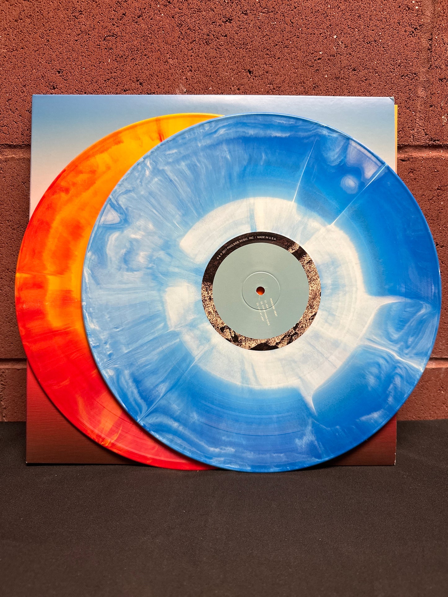 Used Vinyl:  Poolside ”Heat” 2xLP (Orange & Blue Marbled Vinyl)