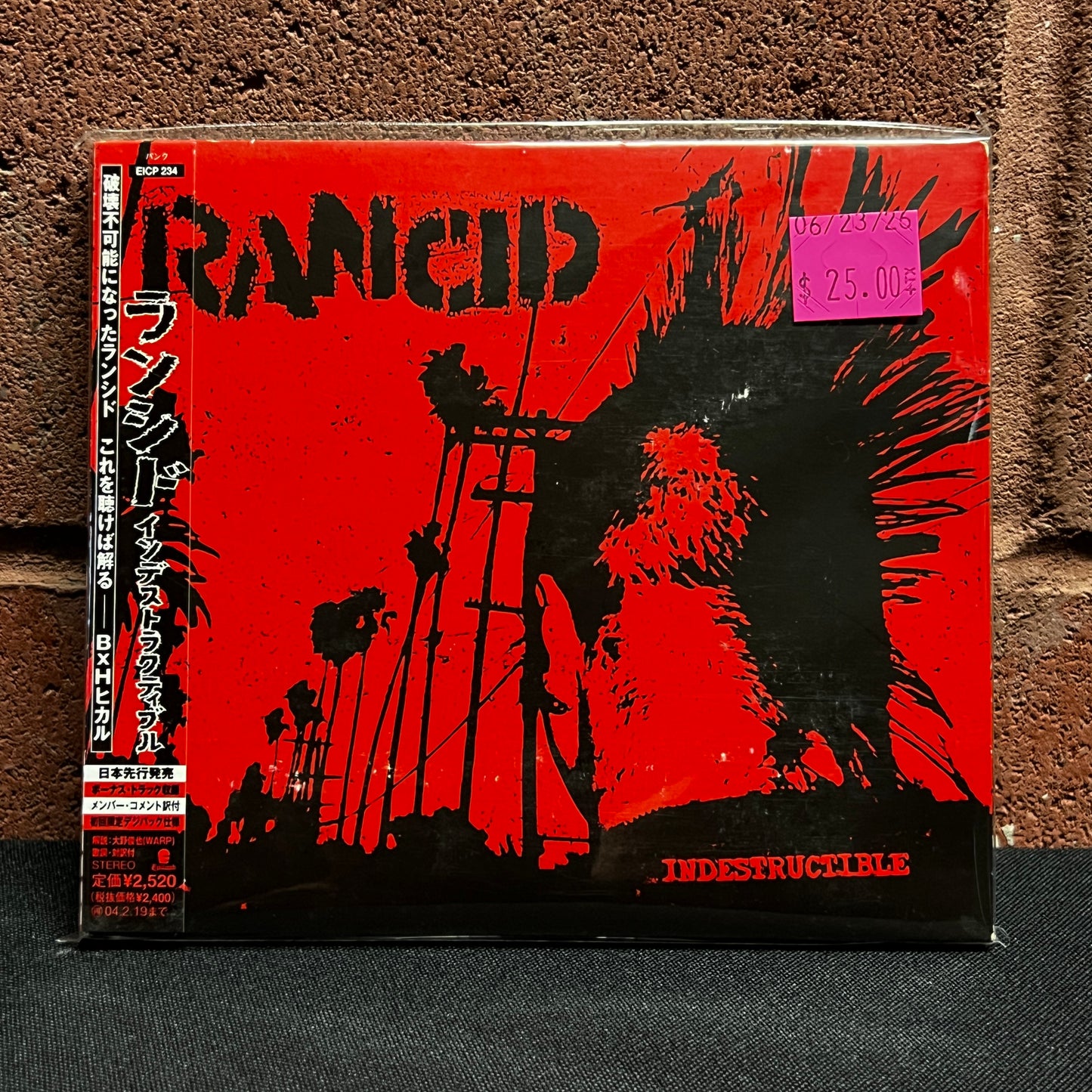 Used CD: Rancid "Indestructible" CD (2003 Japanese Press w/ Bonus Track)