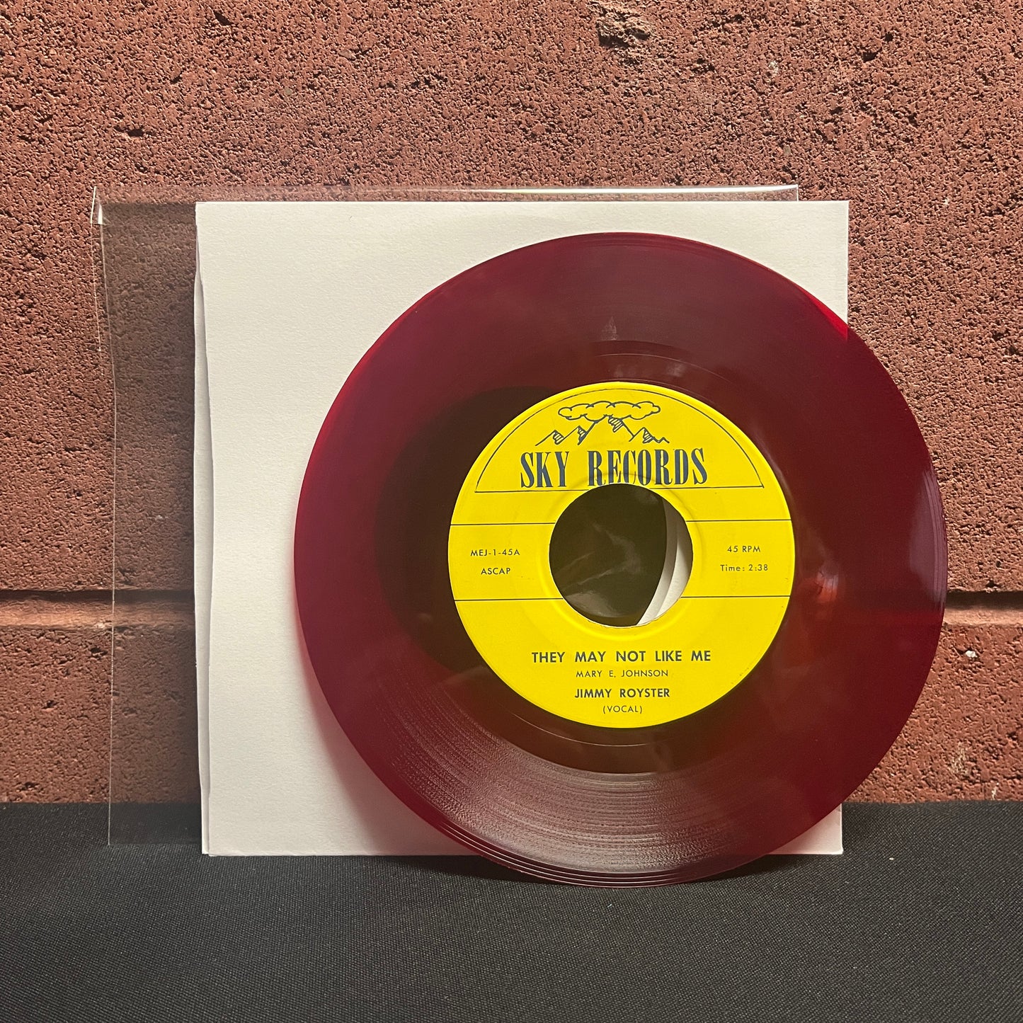 Used Vinyl: Jimmy Royster "They May Not Like Me / Rock" 7" (Red vinyl)