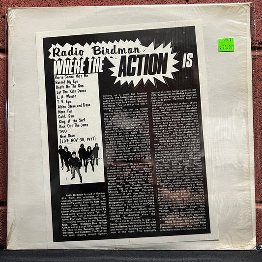 Used Vinyl: Radio Birdman "Where The Action Is (Live Nov 30 1977)" LP (In shrink!)