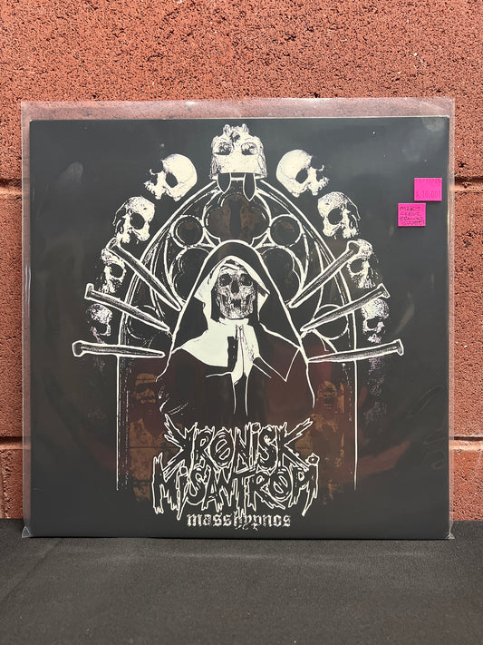 Used Vinyl: Kronisk Misantropi "Masshypnos" LP (Milky Clear w/Brown Splatter Vinyl)