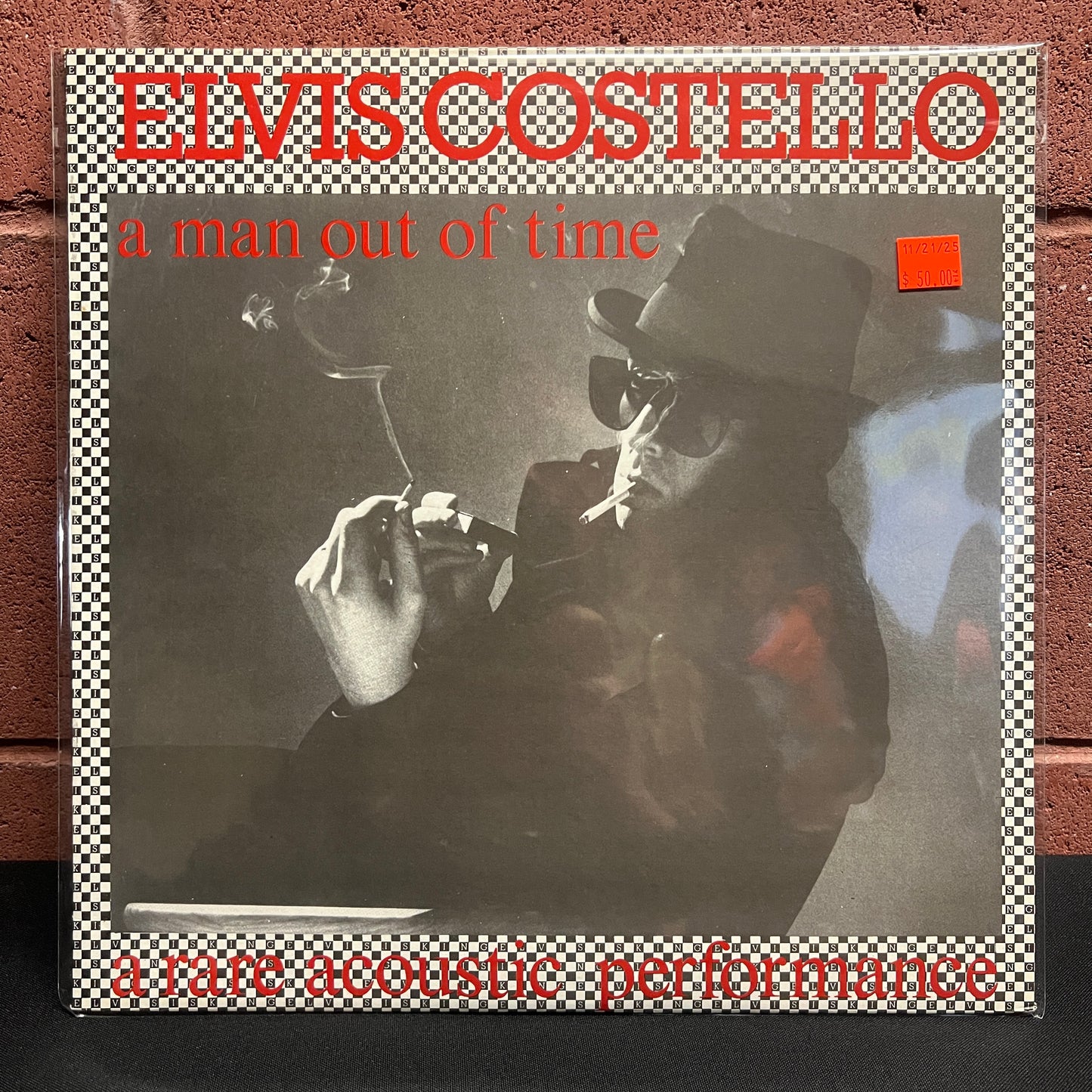 Used Vinyl: Elvis Costello "A Man Out Of Time (Live Acoustic in Rome 11/11/84)" LP (Japanese Press)