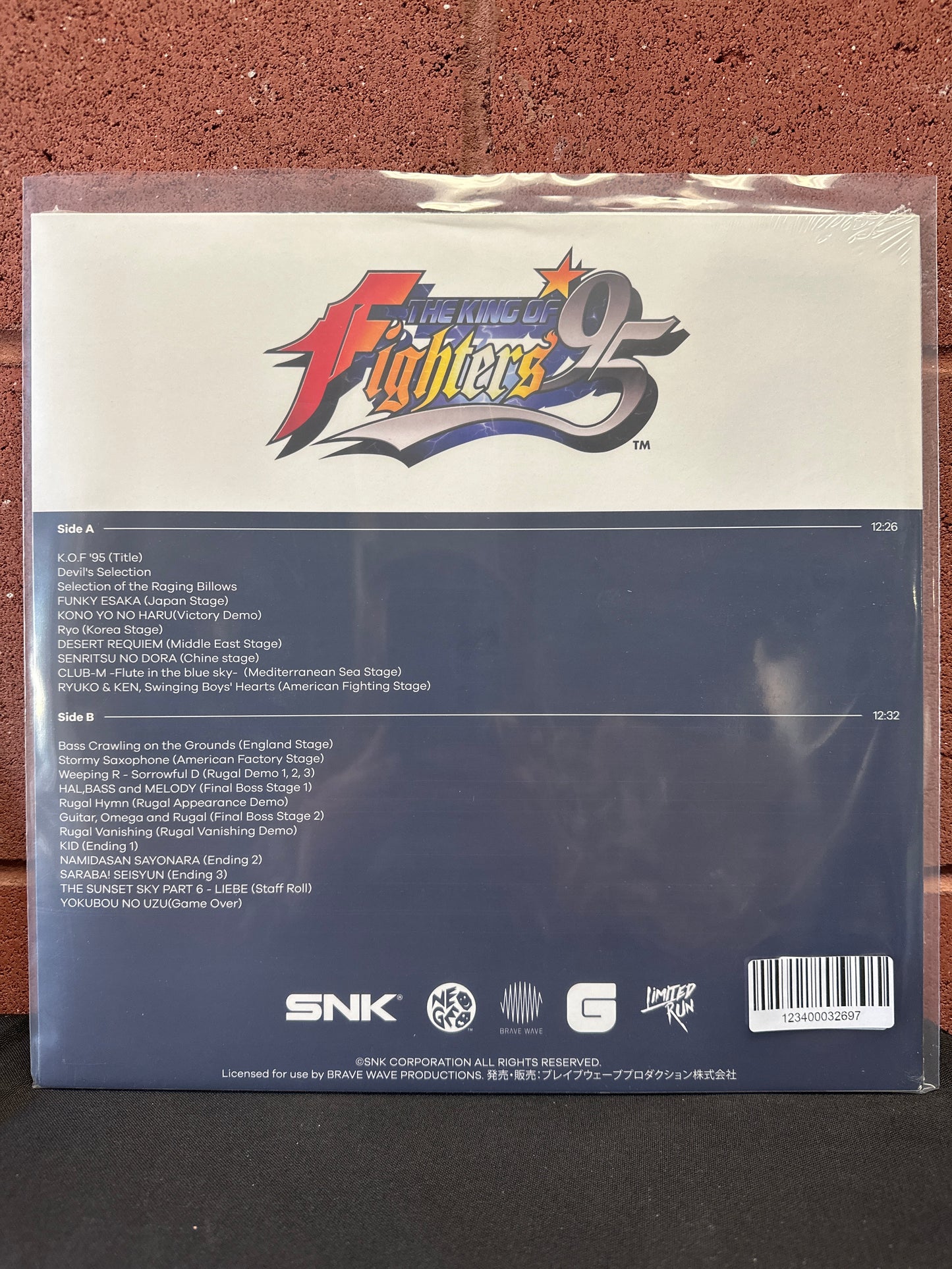 Used Vinyl:  NEO Sound Orchestra ”The King Of Fighters '95 The Definitive Soundtrack” LP (Blue Vinyl)