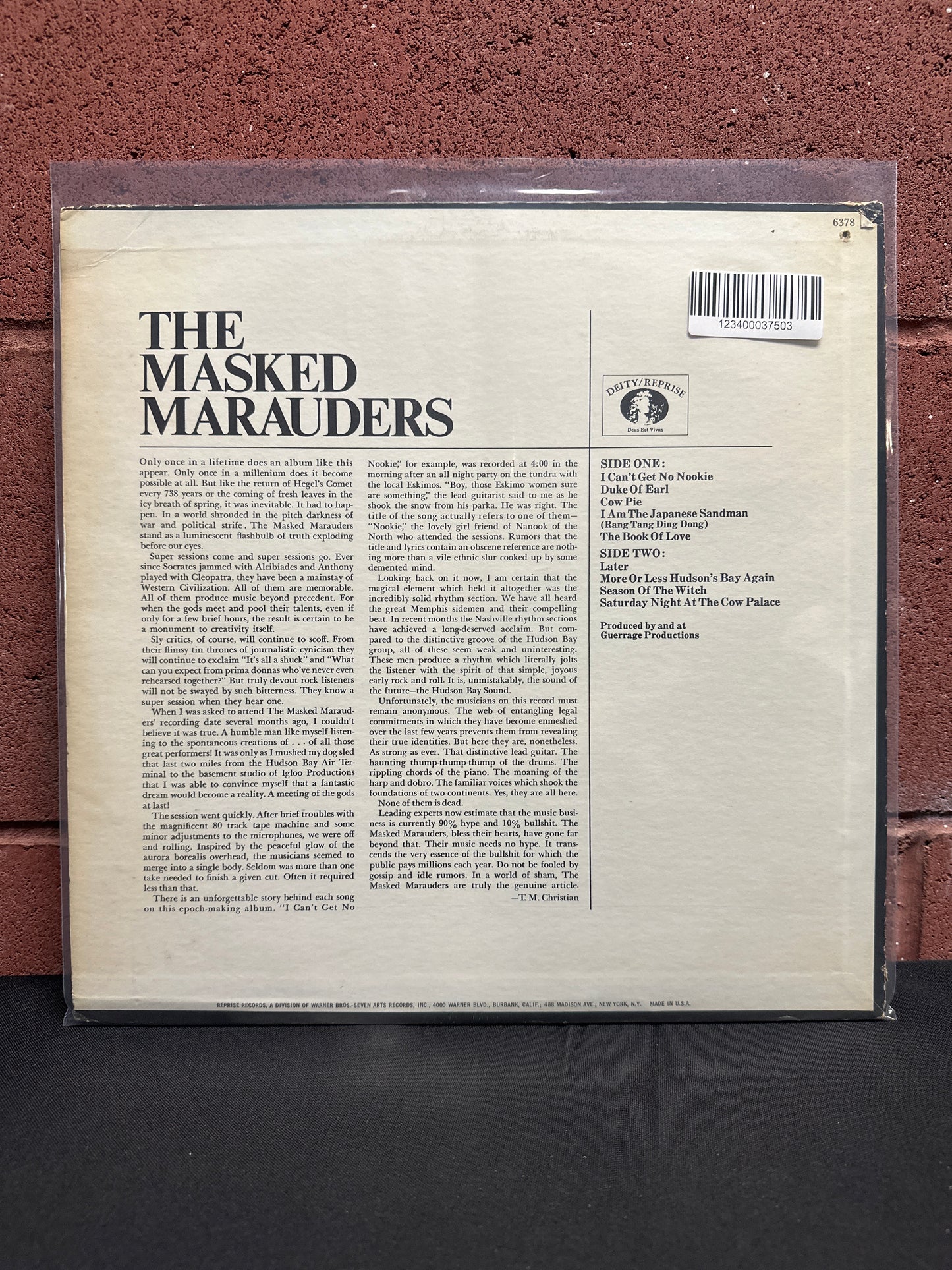 Used Vinyl:  The Masked Marauders ”The Masked Marauders” LP