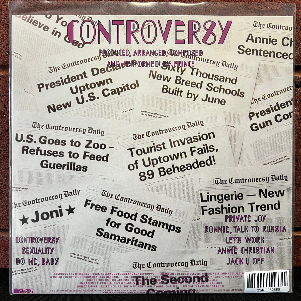 Used Vinyl: Prince "Controversy" LP (Modern Reissue, with poster)