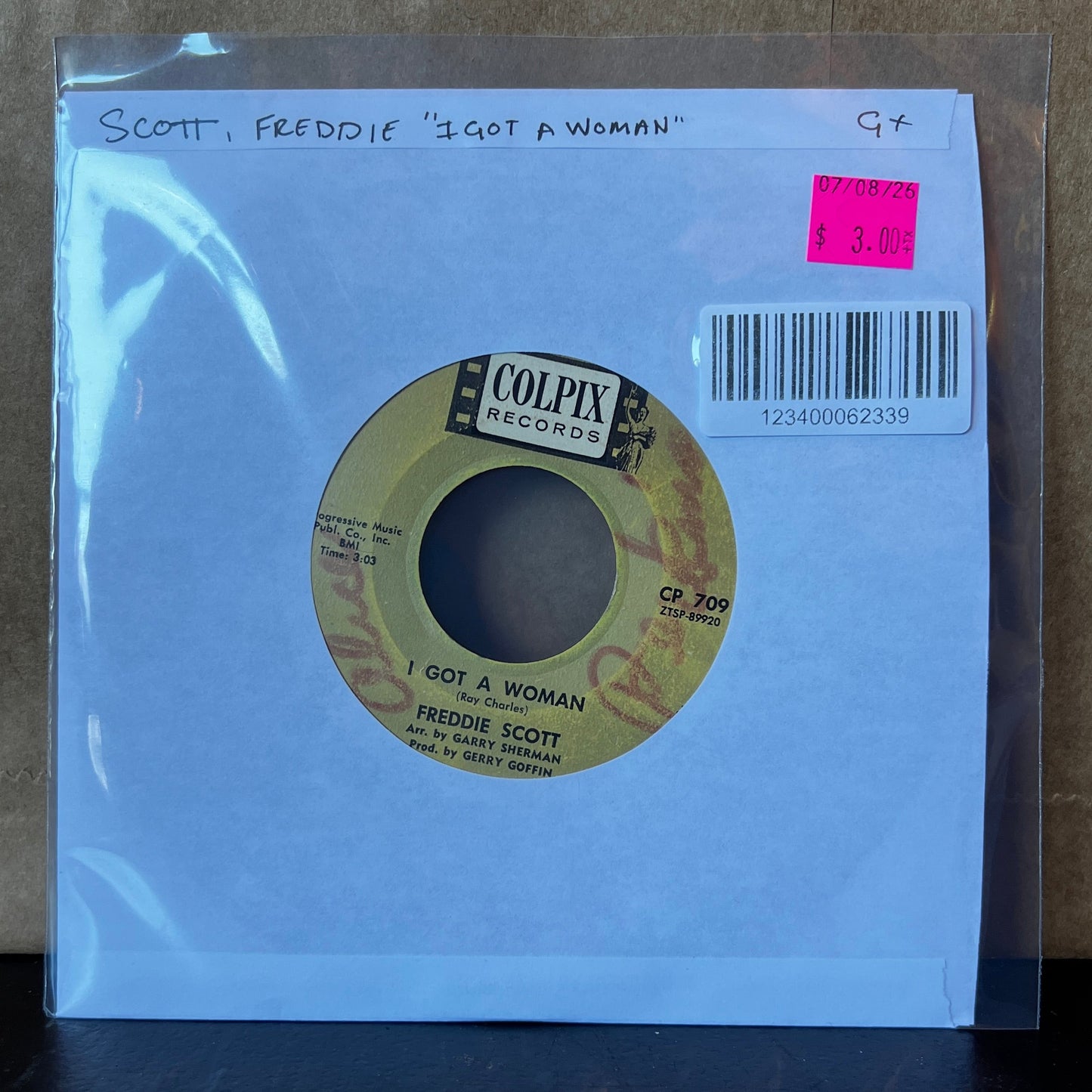 Used Vinyl: Freddie Scott "I Got A Woman" 7"
