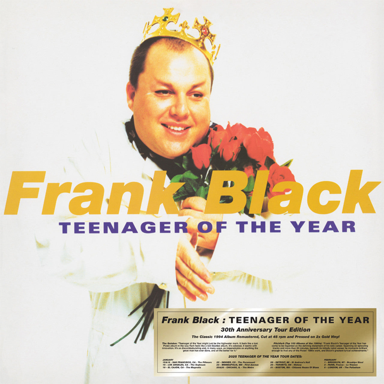 PRE-ORDER: Frank Black "Teenager Of The Year" 2xLP (Gold Vinyl)