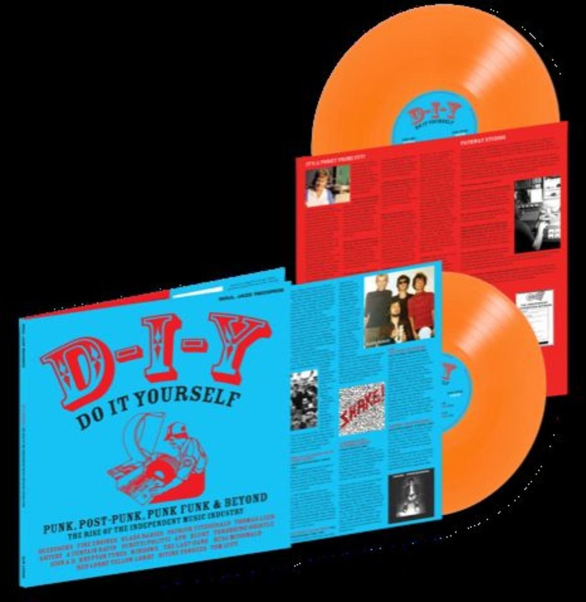 Soul Jazz Records presents "D-I-Y: Do It Yourself – Punk, Post Punk, Punk Funk & Beyond: The Rise of the Independent Music Industry" 2xLP (Transparent Orange Vinyl))