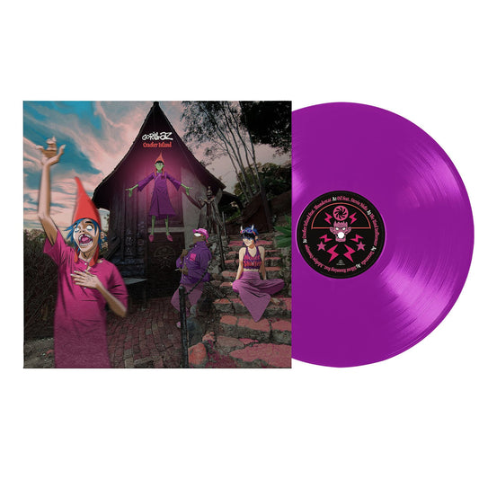 DAMAGED: Gorillaz "Cracker Island" LP (Neon Purple Vinyl)