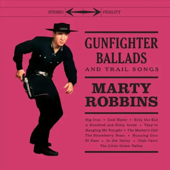 PRE-ORDER: Marty Robbins "Gunfighter Ballads & Trail Songs" LP (Imported Clear Vinyl)