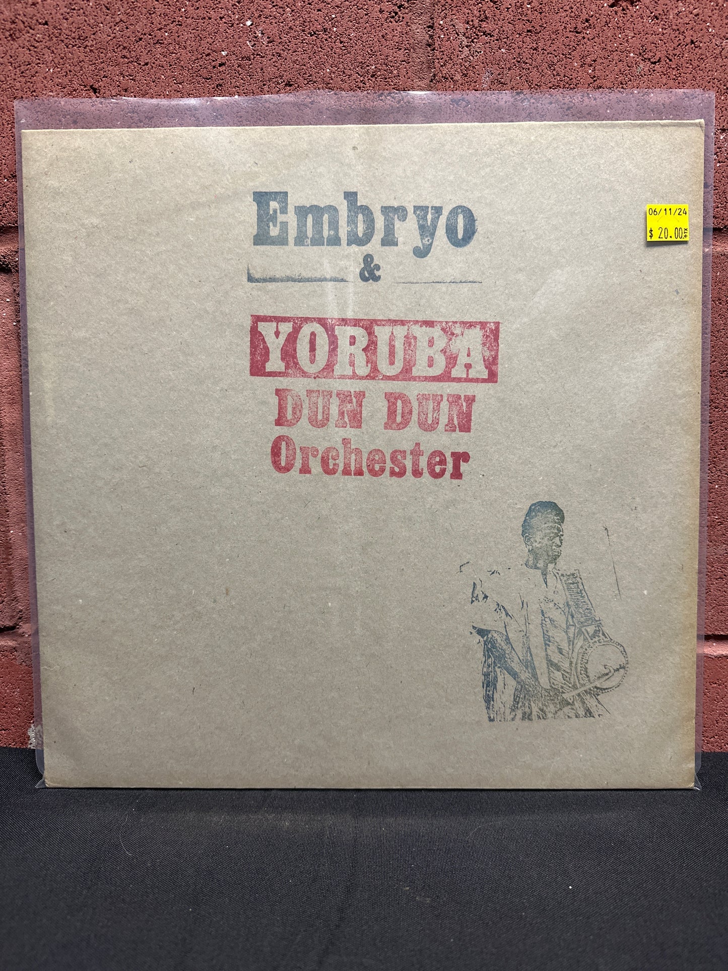 Used Vinyl:  Embryo & Yoruba Dun Dun Orchester Feat. Muraina Oyelami ”Embryo & Yoruba Dun Dun Orchester Feat. Muraina Oyelami” LP