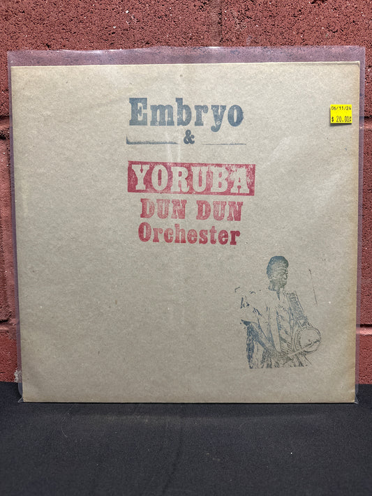 Used Vinyl:  Embryo & Yoruba Dun Dun Orchester Feat. Muraina Oyelami ”Embryo & Yoruba Dun Dun Orchester Feat. Muraina Oyelami” LP