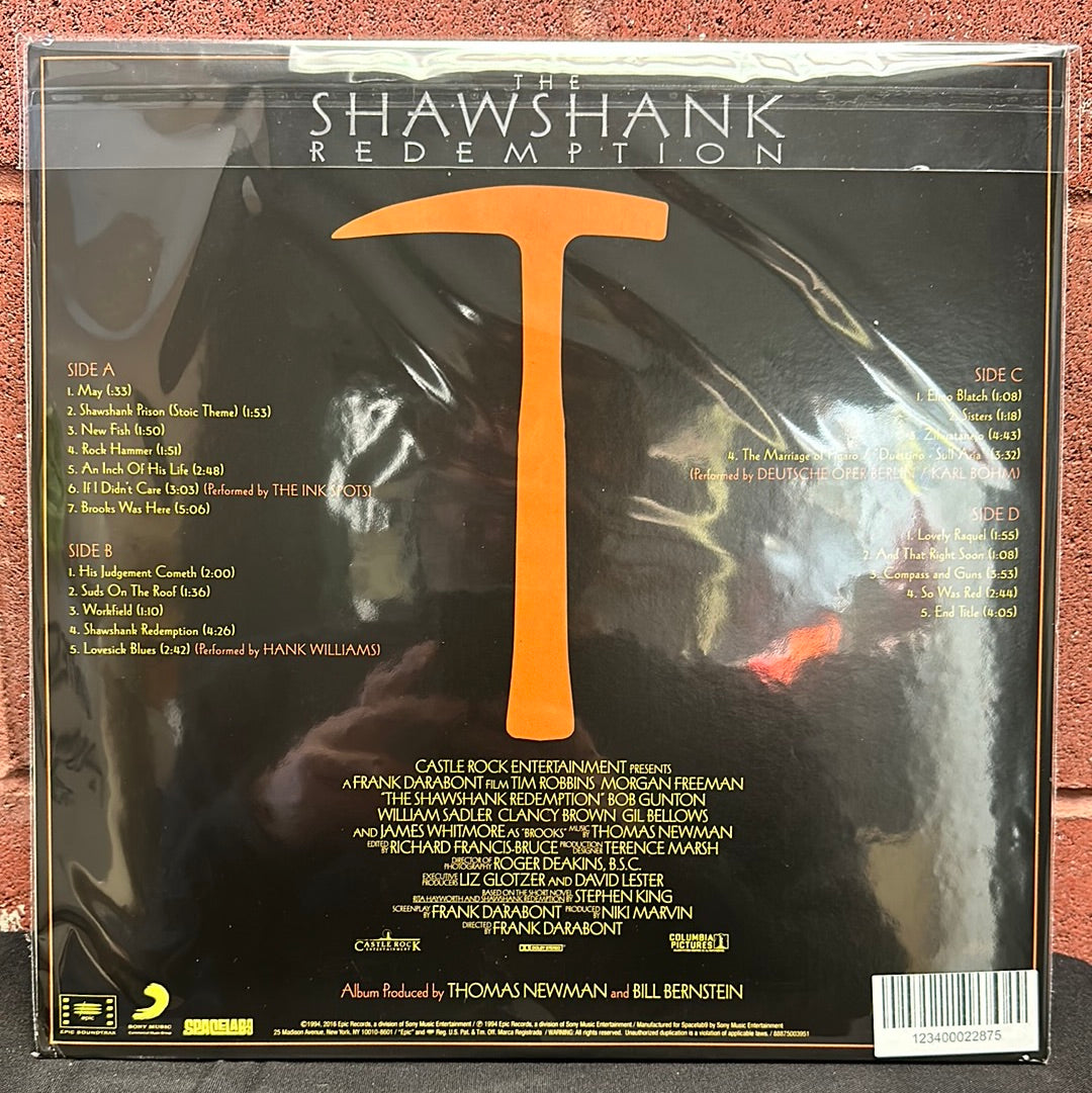 Used Vinyl:  Thomas Newman ”The Shawshank Redemption - Original Motion Picture Soundtrack” 2xLP (Blue vinyl)