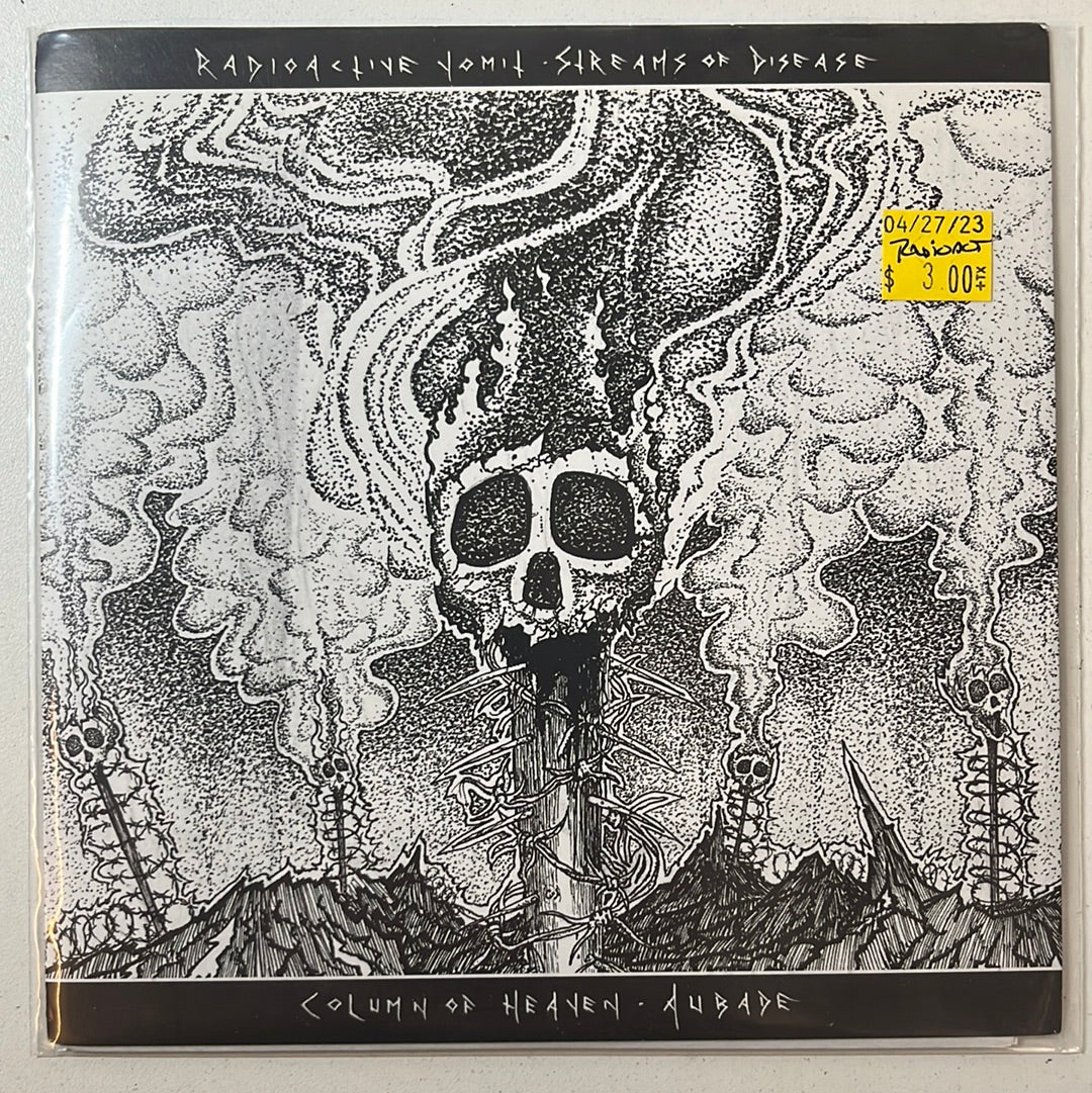 USED VINYL: Radioactive Vomit / Column Of Heaven “Streams Of Disease / Aubade” 7"