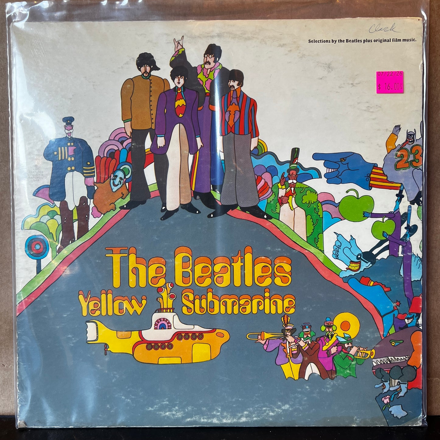 Used Vinyl: Beatles "Yellow Submarine" LP (Late 60's/Early 70's Apple labels)