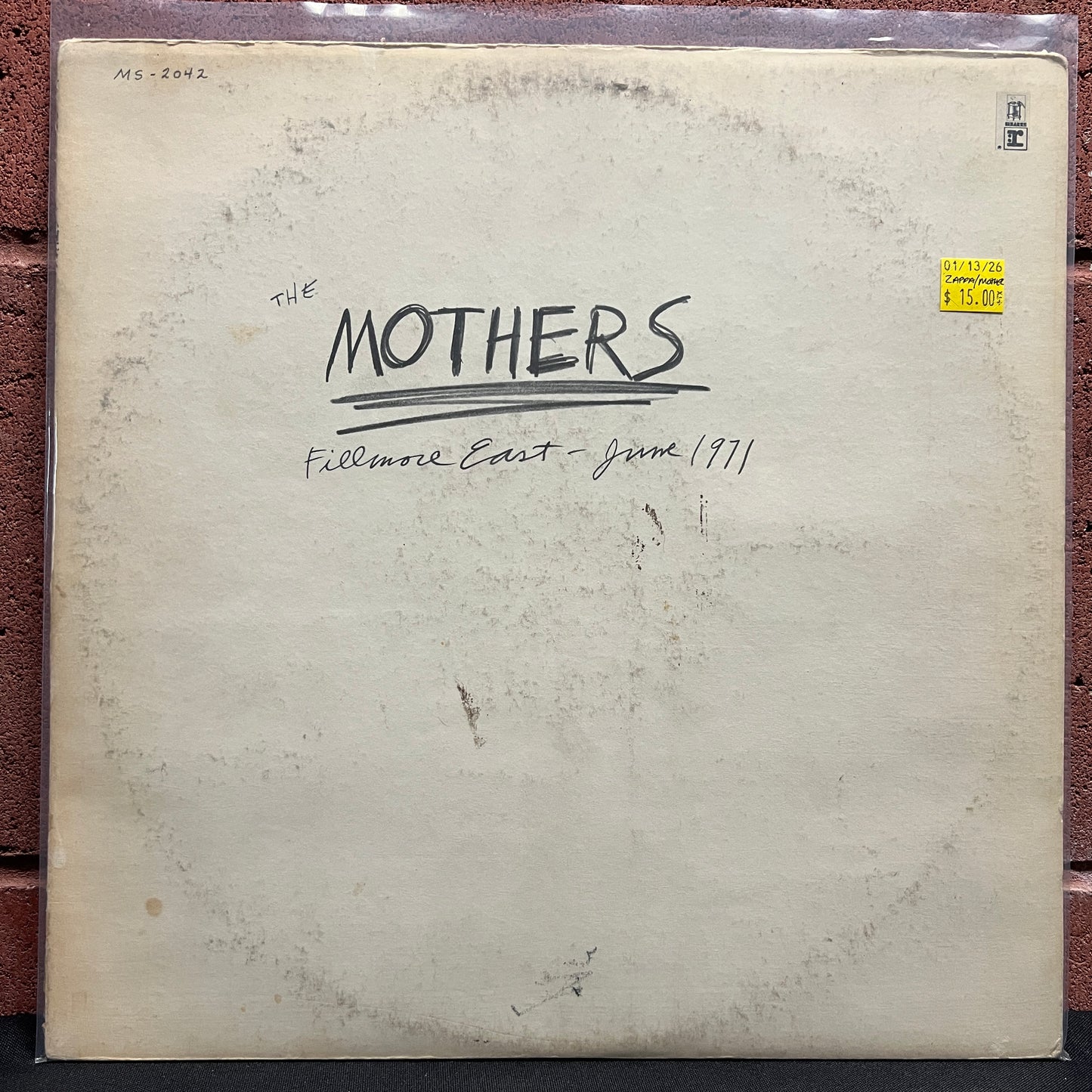 Used Vinyl: The Mothers (Of Invention) (Frank Zappa) "Filmore East - June 1971" LP (1976 US pressing)