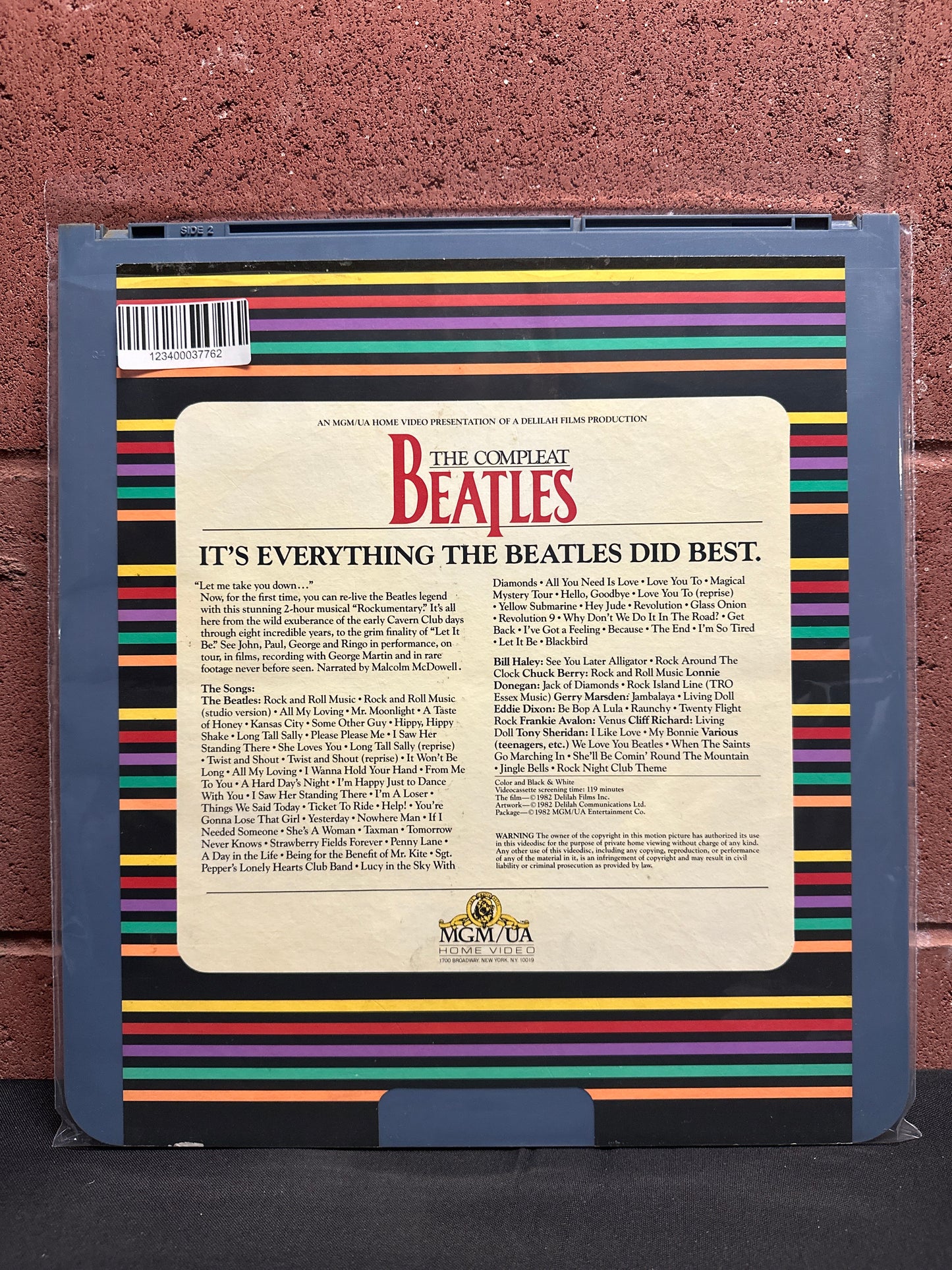 Beatles "The Compleat Beatles" RCA SelectaVision Video Disc